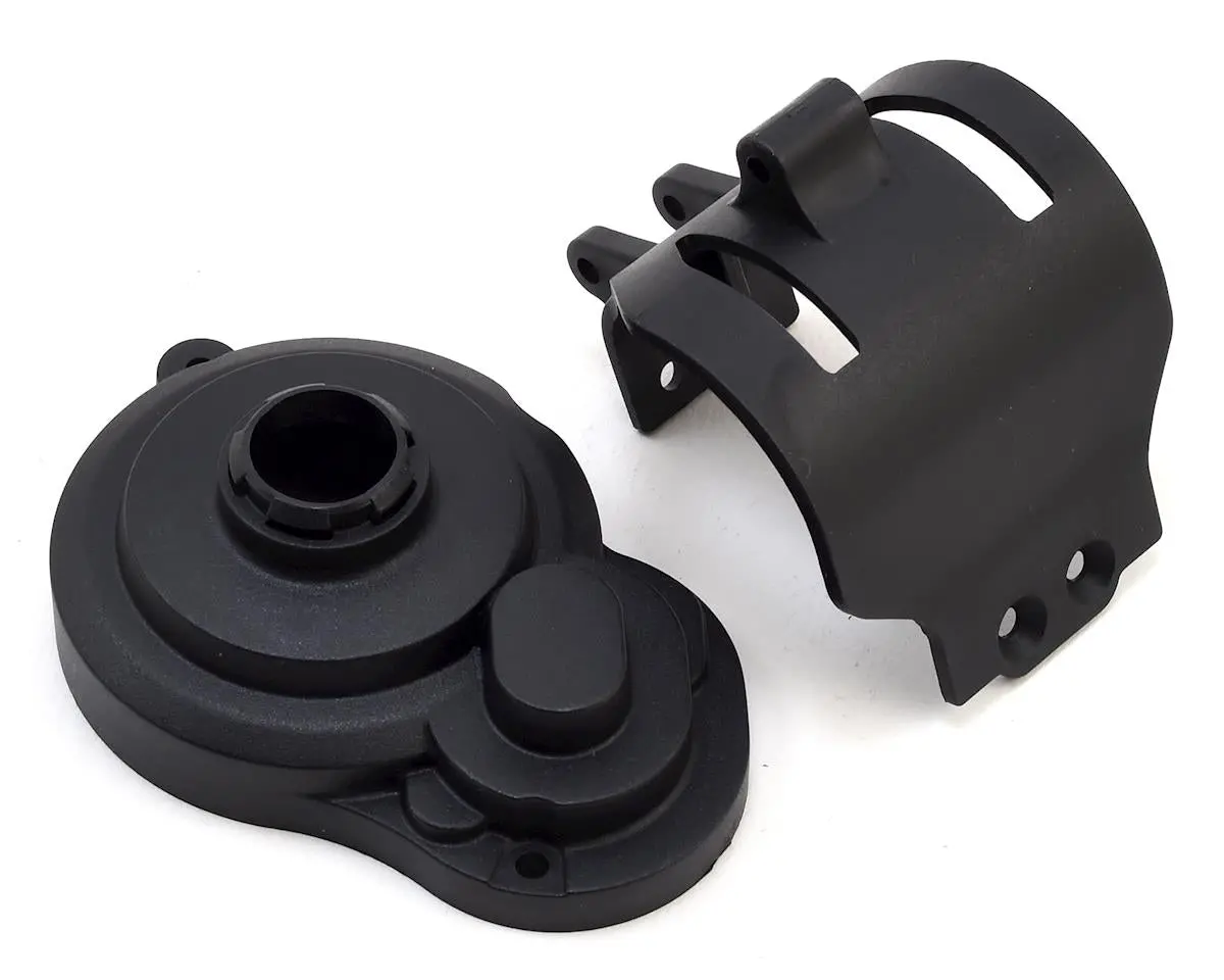 Team Associated Gear Cover & Motor Guard (Black) 1
