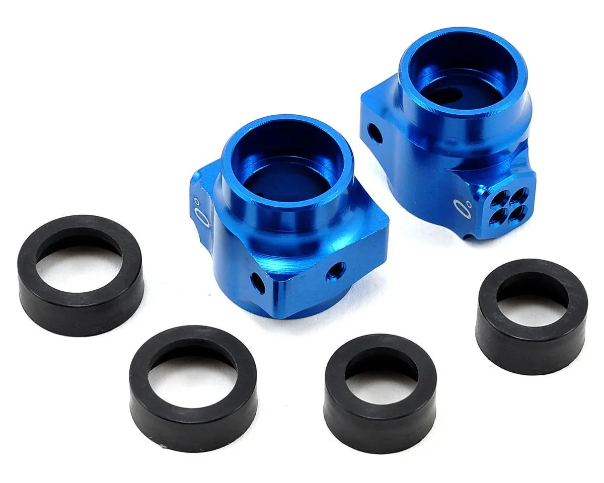 Team Associated B5 Aluminum Rear Hub Set (Blue) 1