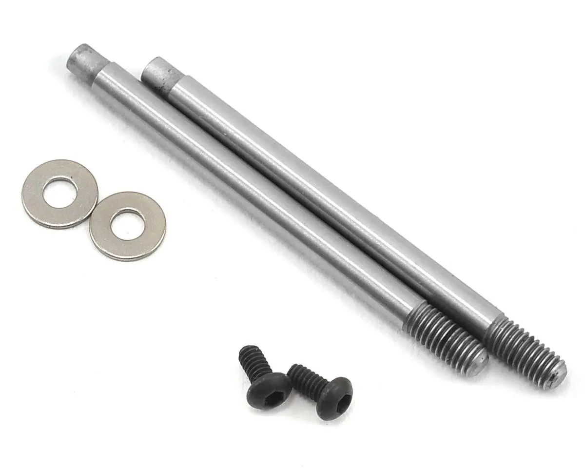 Team Associated 3X21mm V2 Chrome Screw Mount Buggy Front Shock Shaft (2) 1