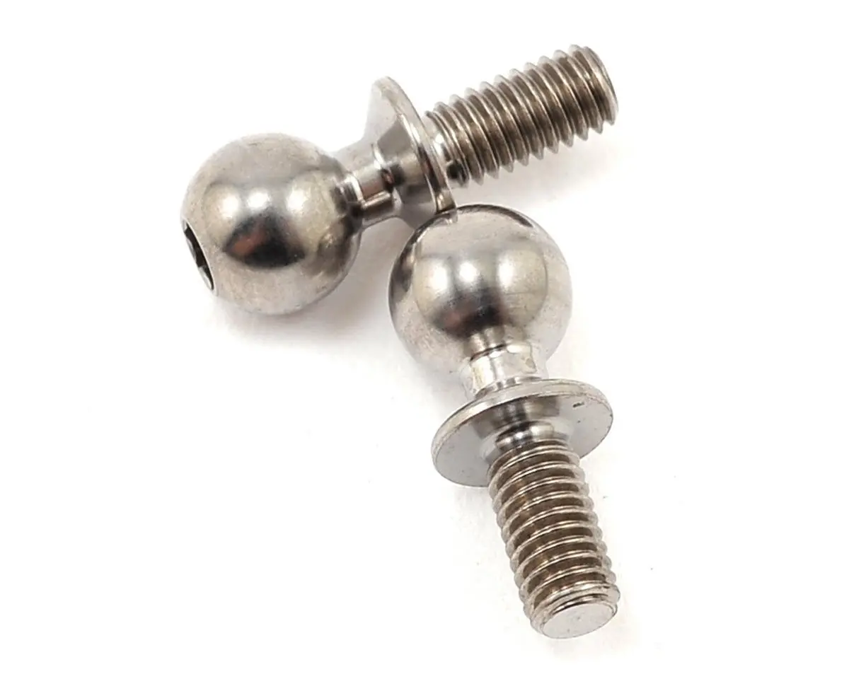 Team Associated 6Mm Factory Team Heavy Duty Titanium Ball Stud Set (2) 1