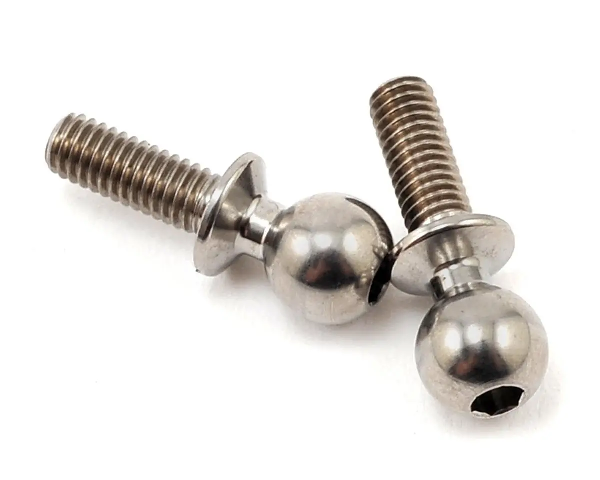 Team Associated 8Mm Factory Team Heavy Duty Titanium Ball Stud Set (2) 1