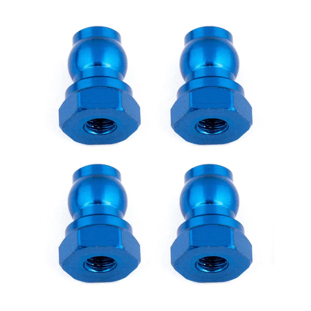 Team Associated Shock Bushings, 10 Mm, Blue Aluminum 1