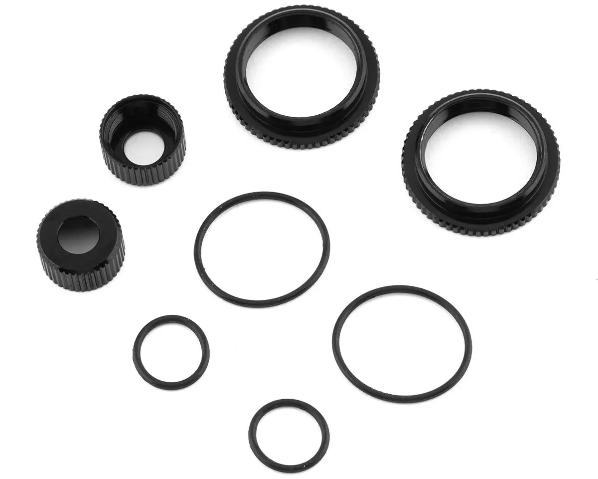 Team Associated 13Mm Shock Collar & Seal Retainer Set (Black) 1