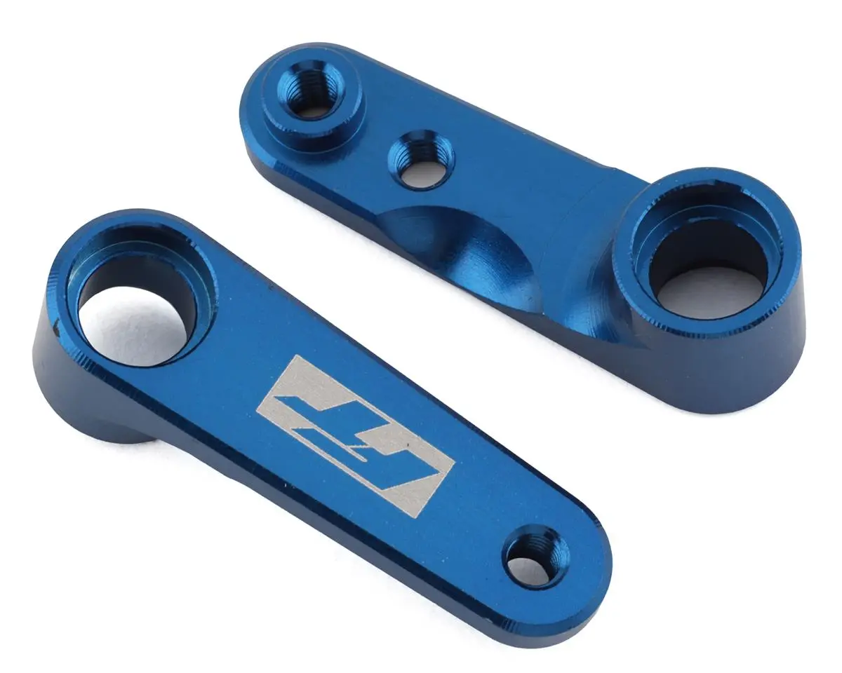 Team Associated Rc10b6.4 Factory Team Steering Bell Cranks (Blue) 1