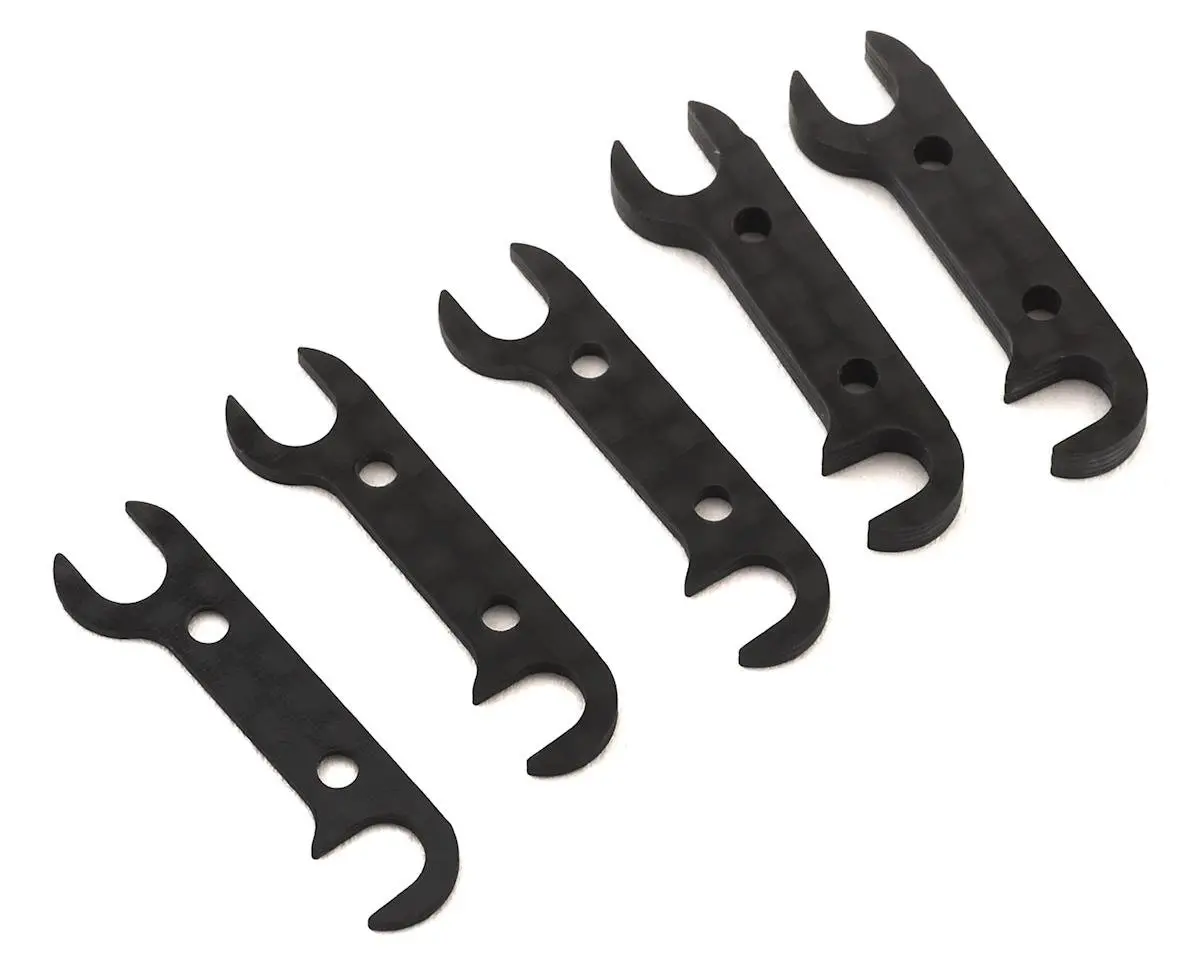 Team Associated Rc10b74 Graphite Rear Hub Link Shim Set 1