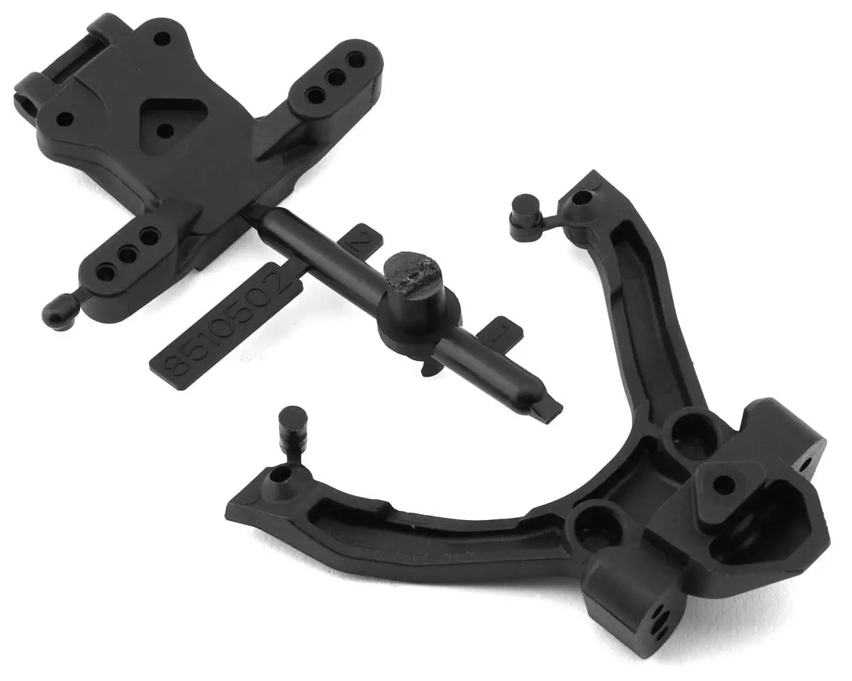 Team Associated Rc10b7 Top Plate & Ballstud Mount Set 1