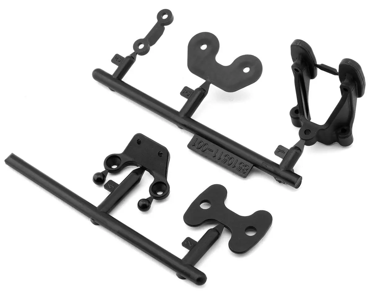 Team Associated Rc10b7 Rear Wing & Body Mounts Set 1