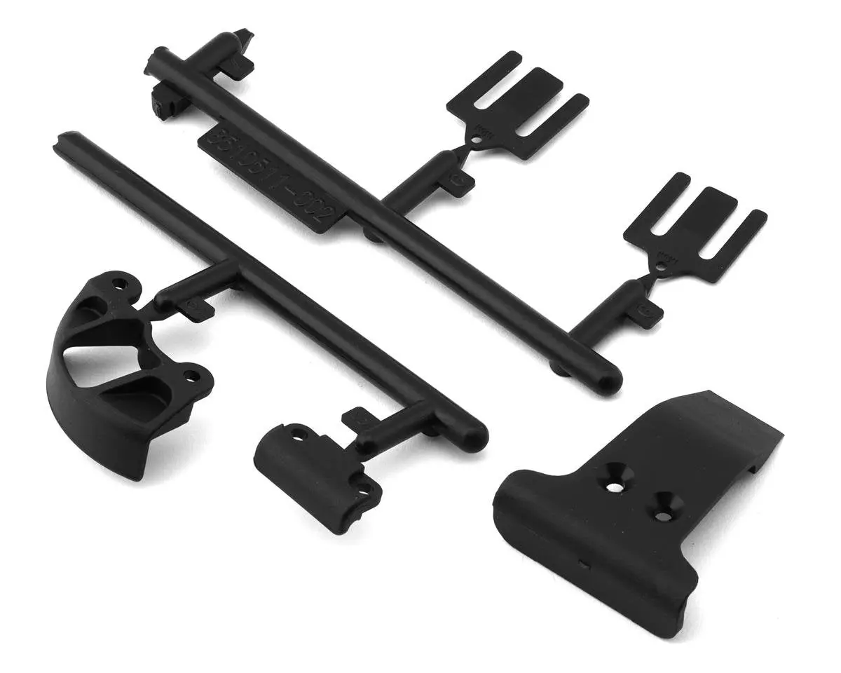 Team Associated Rc10b7 Spur Gear Cover, Bumpers & Bulkhead Shims Set 1