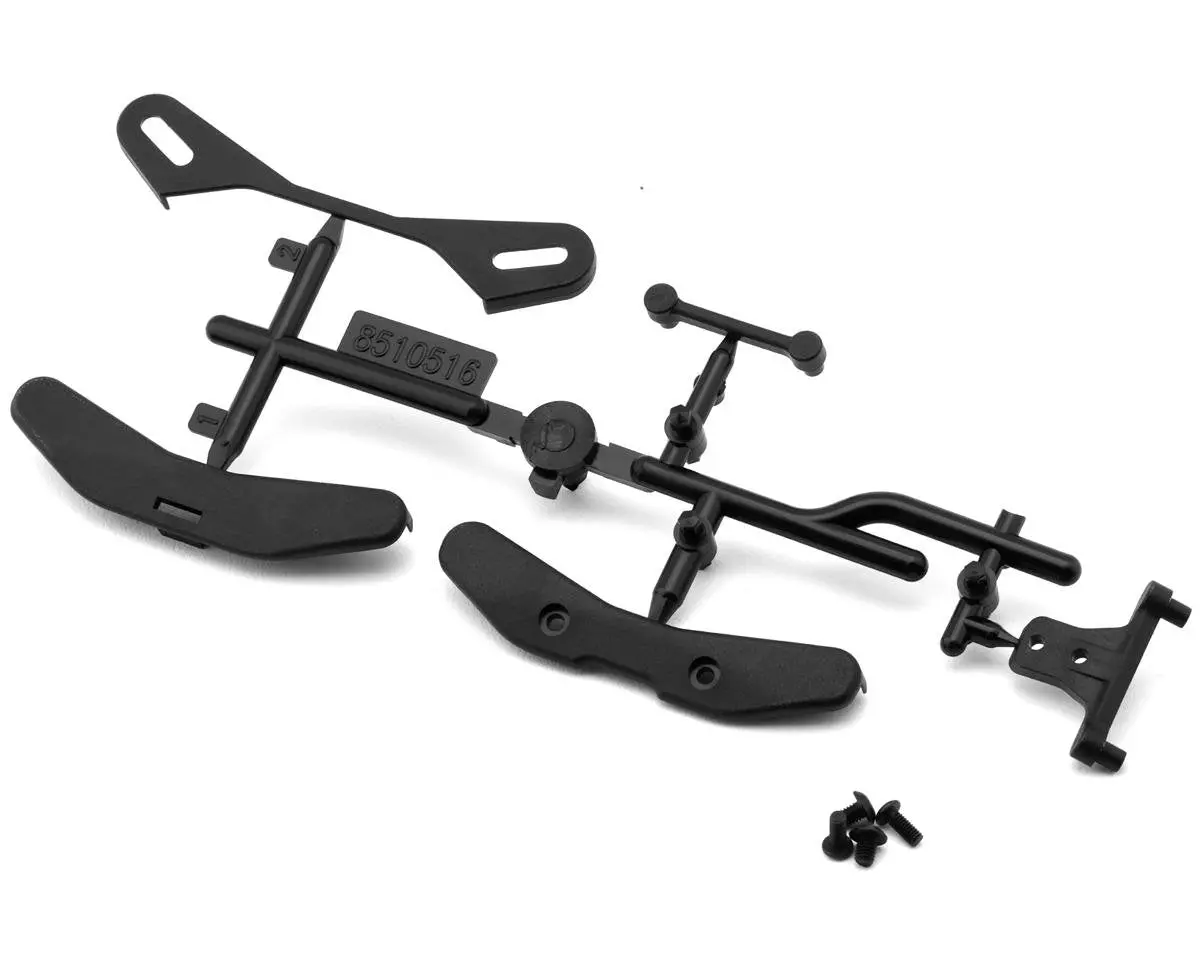 Team Associated Rc10b7 Shock Towers Covers & Upper Wing Mount 1