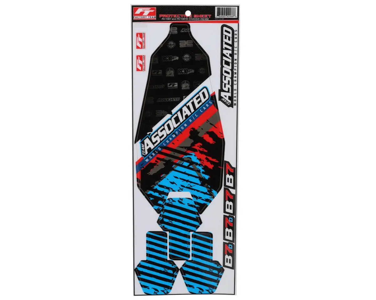 Team Associated Rc10b7 Chassis Protective Sheet (1) 1