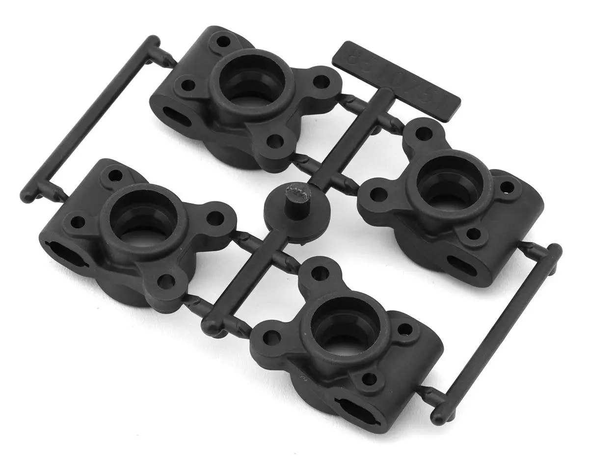 Team Associated Rc10b84/Rc10b7 Factory Team Carbon Rear Hub Carriers Set (-4Mm Offset) 1