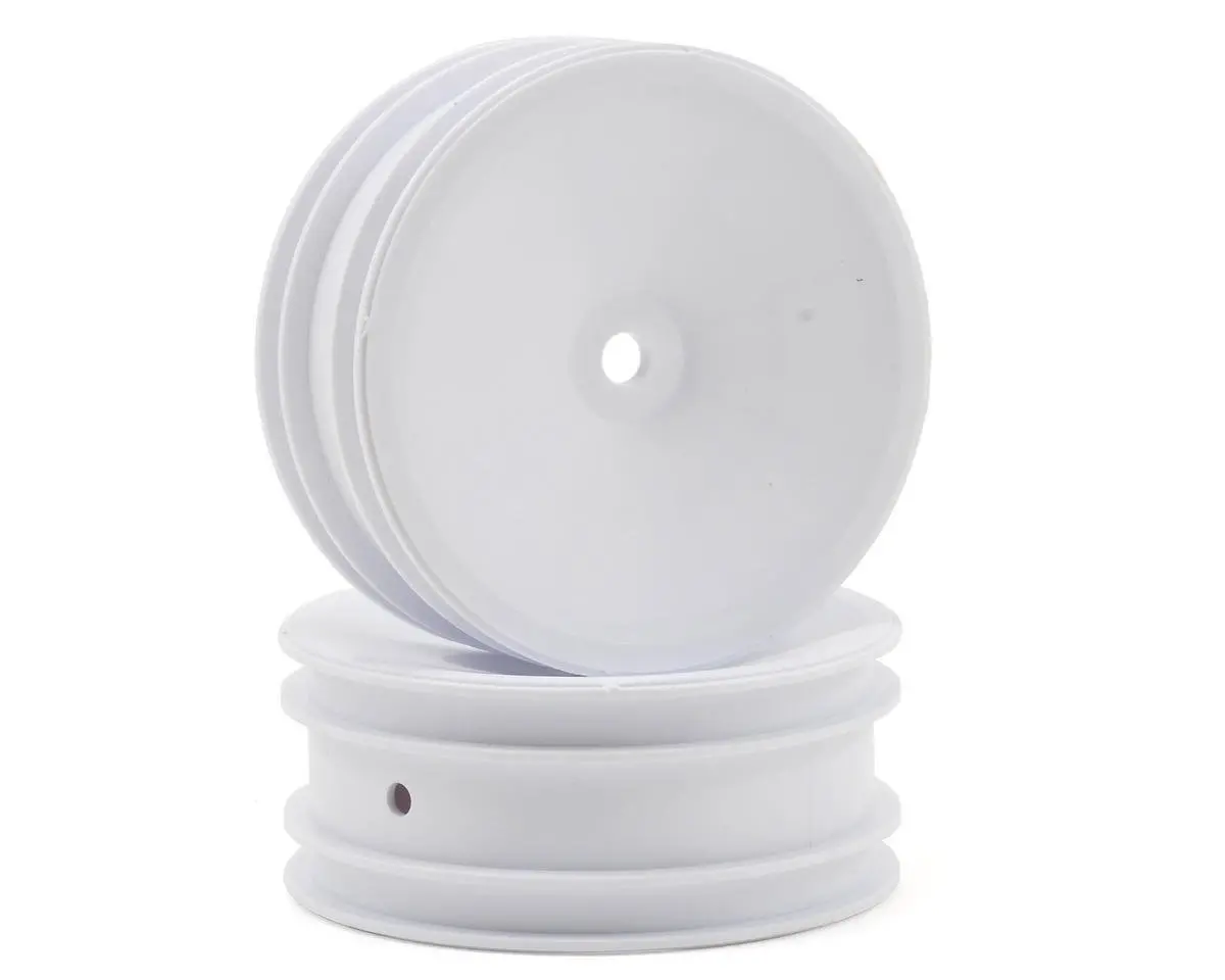 Team Associated 12Mm Hex 2.2 Front Buggy Wheels (2) (B6) (White) 1