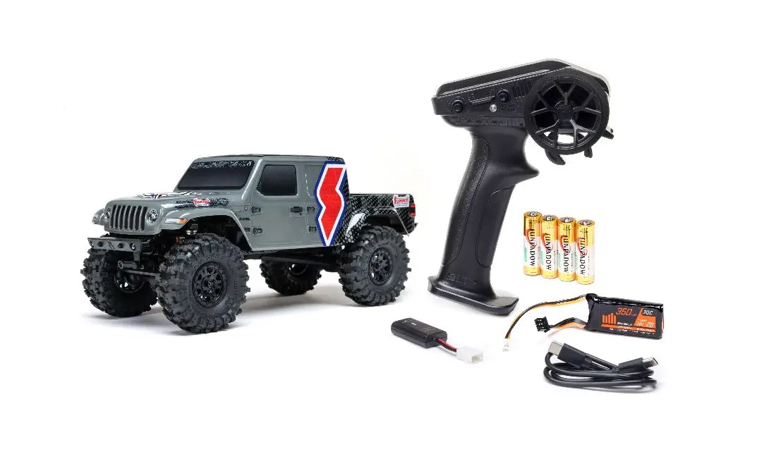 Axial 1/24 Scx24 Summit Racing Jeep Gladiator (B&C Incl) - Grey 1