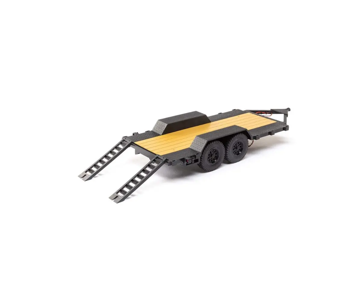 Axial Scx24 Flat Bed Mini Vehicle Trailer W/Led Taillights 1