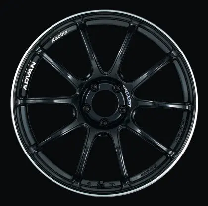 Advan Rzii 18X10.0 +25 5-114.3 Racing Gloss Black Wheel 1
