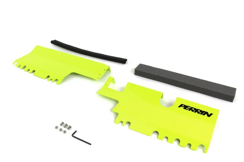 Perrin Radiator Shroud Neon Yellow - Fits 15-21 Subaru Wrx/Sti 1