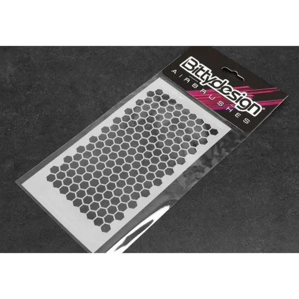 Bittydesign Vinyl Paint Stencil (Honeycomb V1 Large) 1