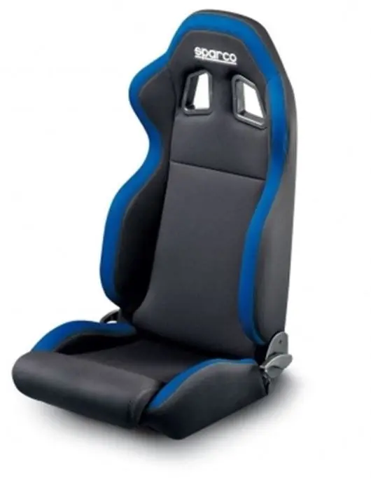 Sparco - R100 Street Racing Seat - (Black/Blue) 1
