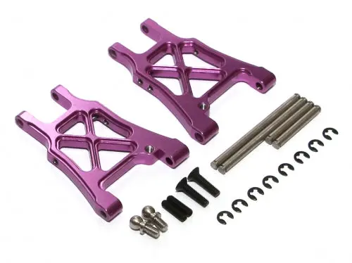 Boom Racing Aluminum Rear Arm With Screws - 1 Pair Purple For Hpi Sprint 2 1