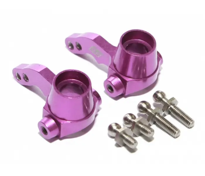 Boom Racing Aluminum Front Knuckle Arm - 1 Pair Purple For Hpi Sprint 2 1