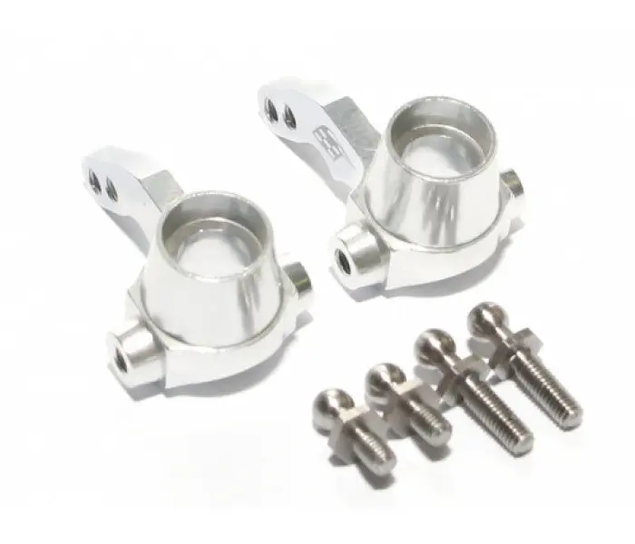 Boom Racing Aluminum Front Knuckle Arm - 1 Pair Silver For Hpi Sprint 2 1