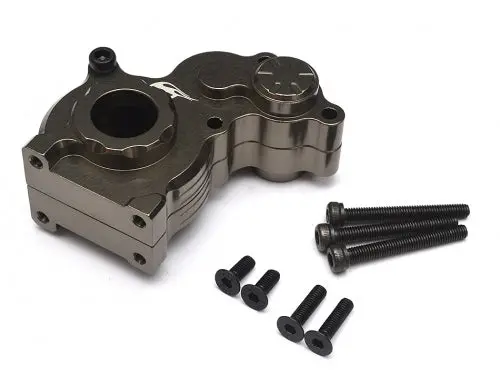 Boom Racing Aluminum Center Gearbox - 1 Pc Gun Metal 1