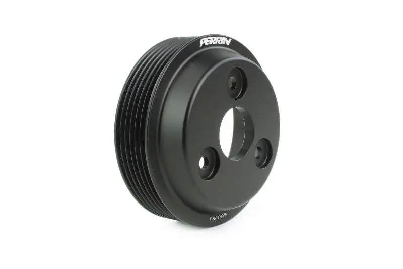 Perrin Lightweight Water Pump Pulley Black - Fits 15-21 Subaru Wrx / 18-20 Crosstrek / 14-18 Fxt 1