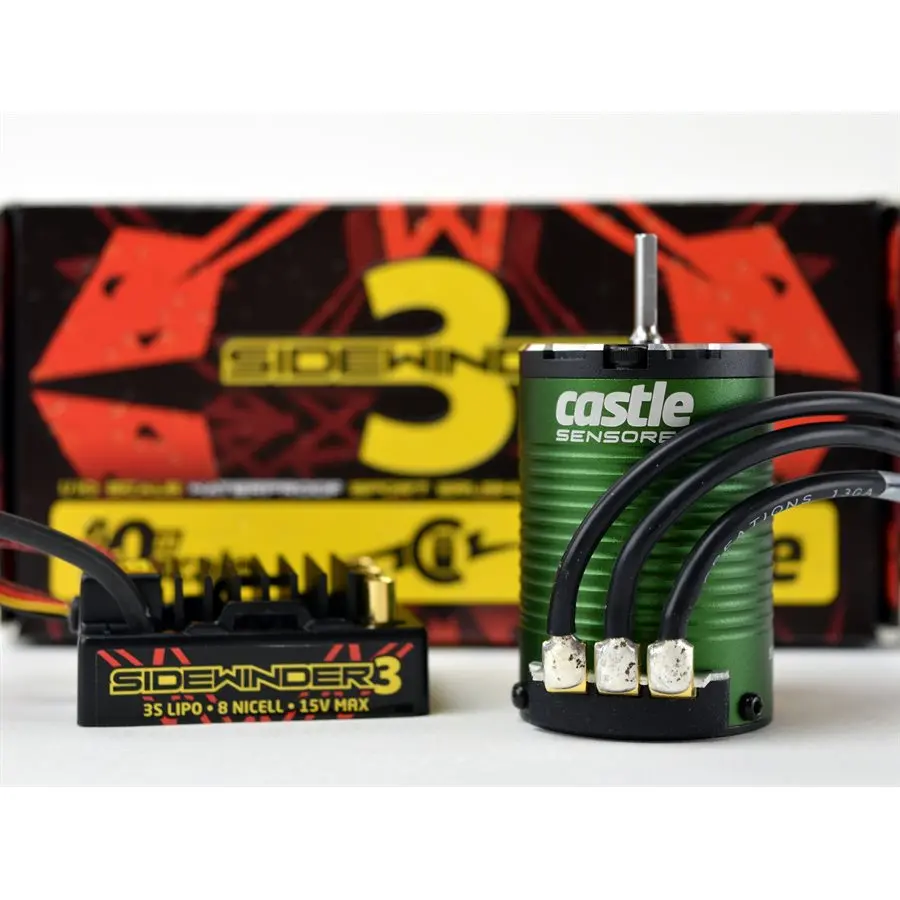 Castle Creations Sv3 Waterproof 1/10Th 12V Esc 1406-4600 Sensored Combo 1