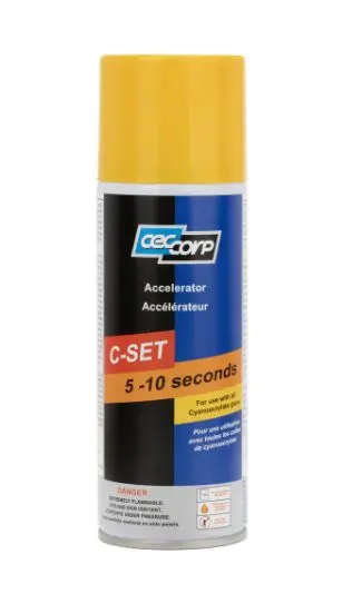 Ceccorp C-Set Ca Glue Accelerator Aerosol Spray (6.76 Fl Oz) 1