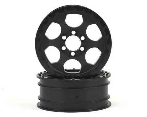 Crawler Innovations Double Deuce 6 Bolt 2.2 Crawler Wheel (Black) (2) (1.0 Wide) 1