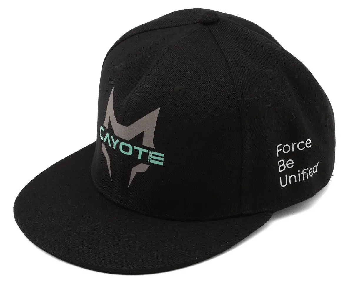 Cayote Snapback Flatbill Hat (Black) (One Size Fits Most) 1