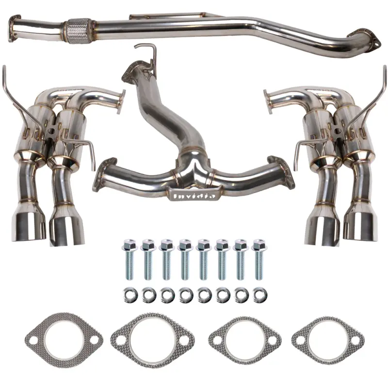 Invidia Gemini Single Layer Quad Stainless Steel Tip Cat-Back Exhaust - Fits 2022-2026 Subaru Wrx 1