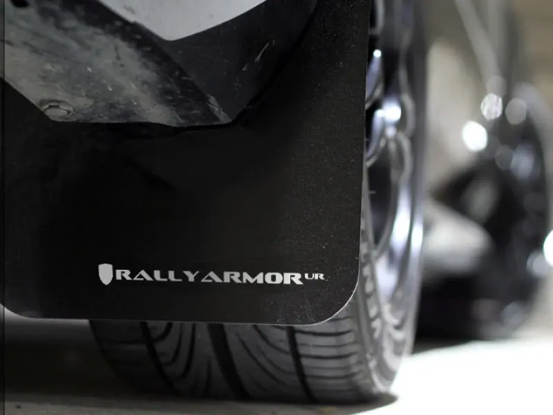 Rally Armor - Subaru 02-07 Wrx/Sti/Rs/2.5I - (Basic Black Mud Flap W/ White Logo) 2
