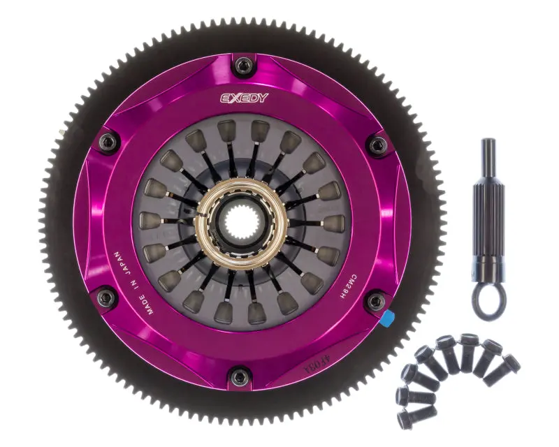 Exedy Hyper Twin Cerametallic Clutch Sprung Center Disc Pull - 2004-2021 Subaru Sti / 07-09 Lgt 6Spd 1