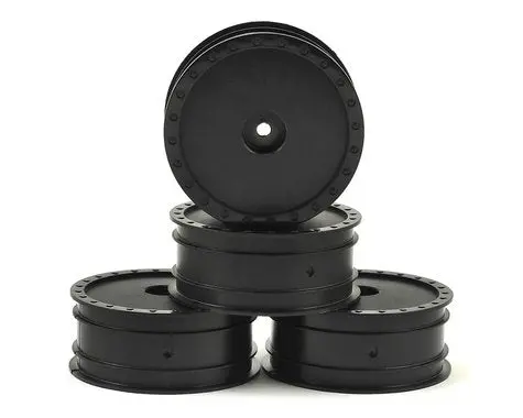 De Racing 12Mm Hex "Borrego" 2.2 1/10 Buggy Front Wheels (4) (B6/Rb6) (Black) 1