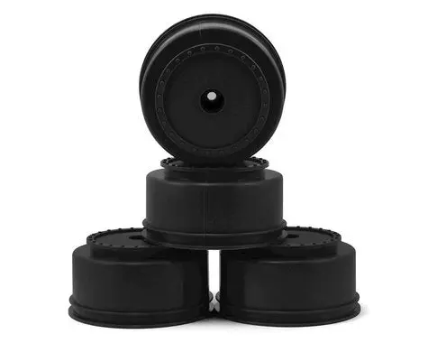 De Racing 12Mm Hex "Borrego" Short Course Wheels (Black) (4) (Sc6/Slash/Blitz) 1