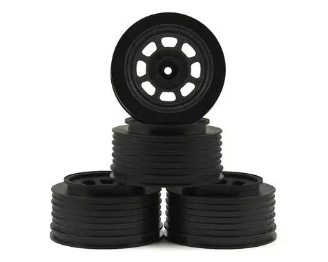 De Racing Speedway Sc Short Course Dirt Oval Wheels (Black) (4) (19Mm Backspace) (Slash Front) W/12Mm Hex 1
