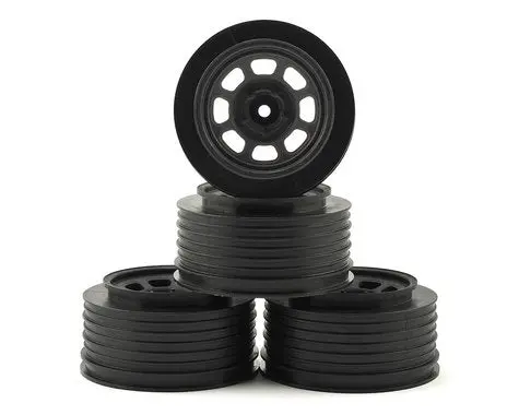 De Racing Speedway Short Course Wheels (Black) (4) (21.5Mm Backspace) (Slash Rear) W/12Mm Hex 1