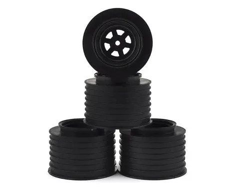 De Racing Gambler Rear Sprint Wheels (Ae/Tlr) (Black) W/12Mm Hex 1
