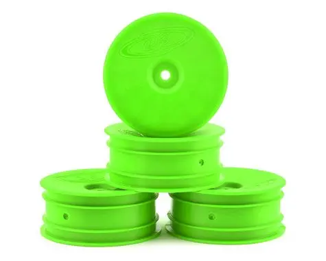 De Racing 12Mm Hex "Speedline" 2.2 1/10 Buggy Front Wheels (4) (B6/Rb6) (Green) 1