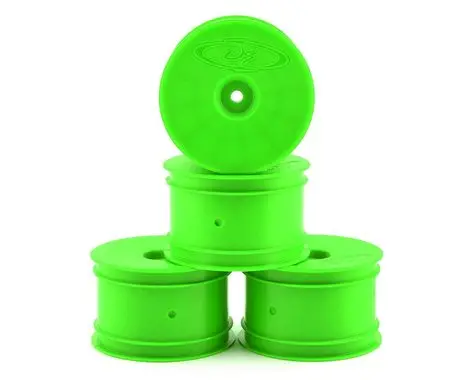 De Racing Speedline 2.2 1/10 Buggy Rear Wheels (4) (B6/B74/22/22-4) (Green) W/12Mm Hex 1