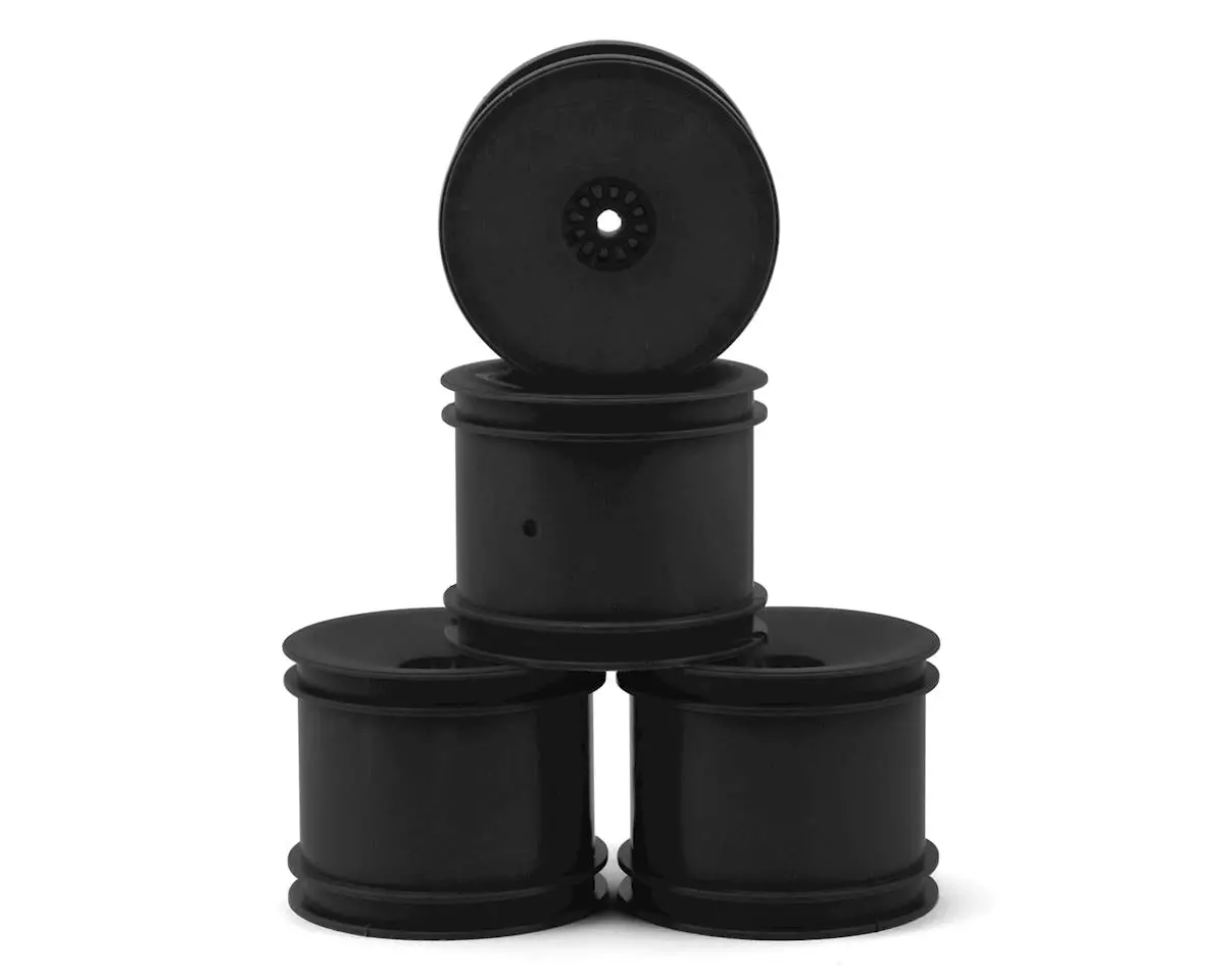 De Racing 12Mm Hex "Speedline" 2.2" 1/10 Stadium Truck Wheel (4) (22T) (Black) 1