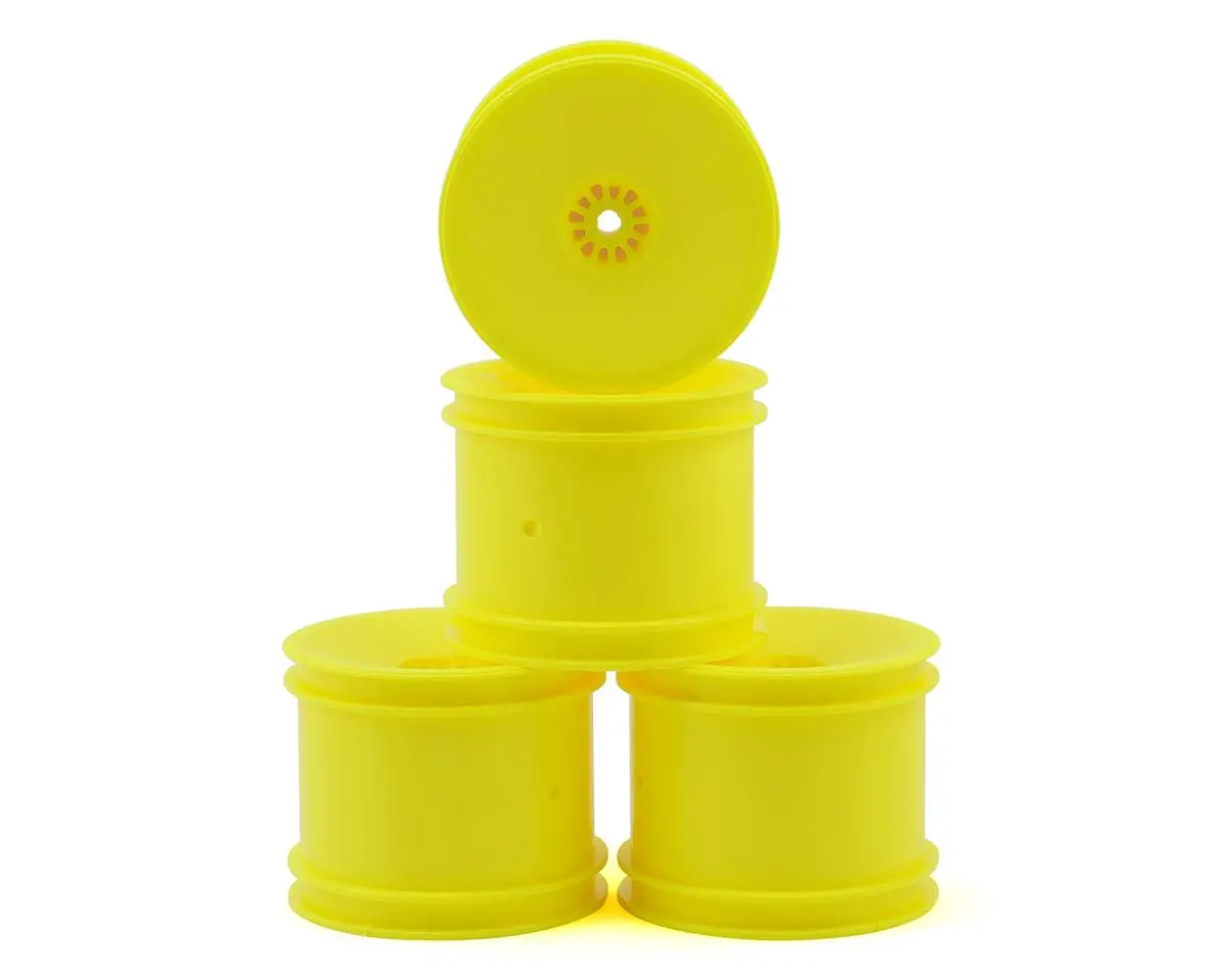 De Racing 12Mm Hex "Speedline" 2.2" 1/10 Stadium Truck Wheel (4) (22T) (Yellow) 1