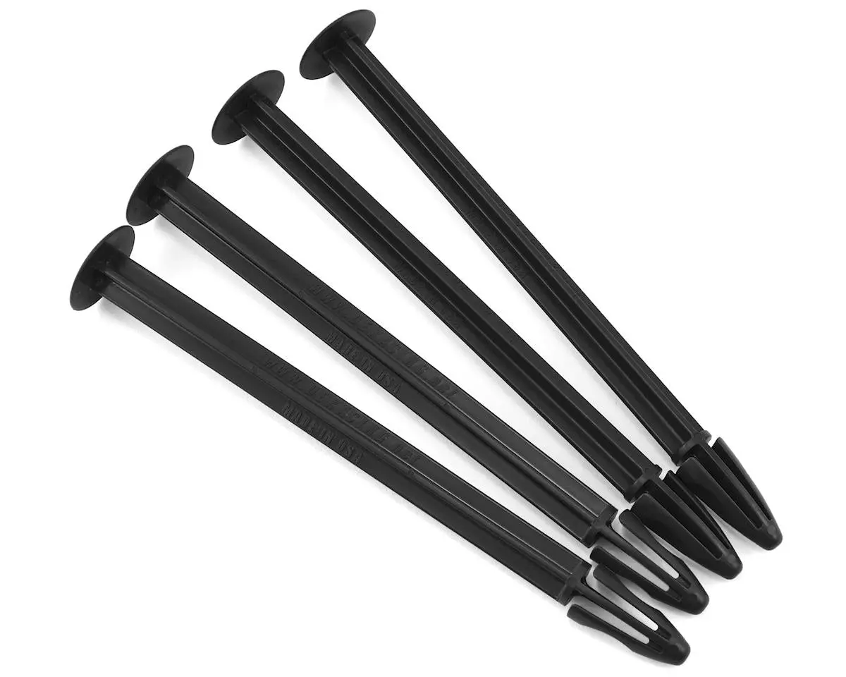 De Racing 1/8 Buggy Tire Spikes (Black) (4) 1