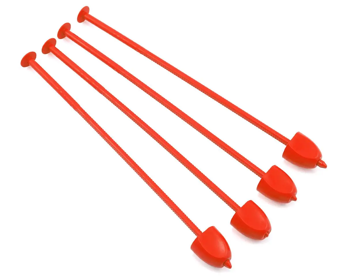 De Racing Zip Stix Tire Organizers (Red) (4) 1