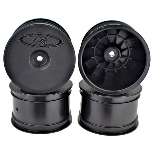 De Racing Speedline Buggy Wheels-Assoc B6-B64/Tlr22-22-4/Rear/Blk/4Pc 1