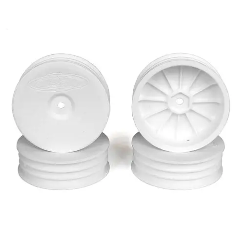De Racing Slim Speedline Buggy Wheels, Front, White 1