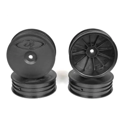 De Racing Slim Speedline Buggy Wheels, Front, Black, 4Pcs 1