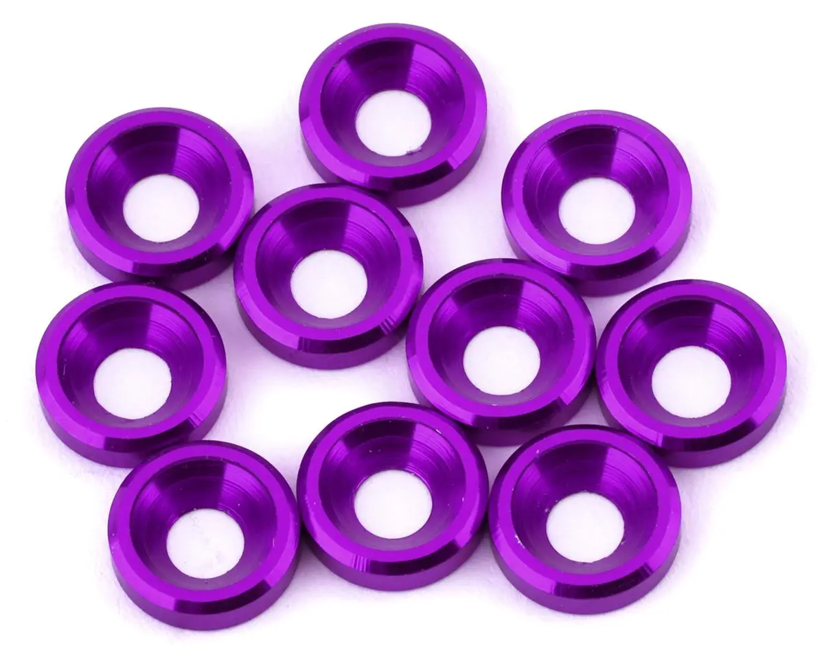 Dragrace Concepts 3Mm Countersunk Washers (Purple) (10) 1