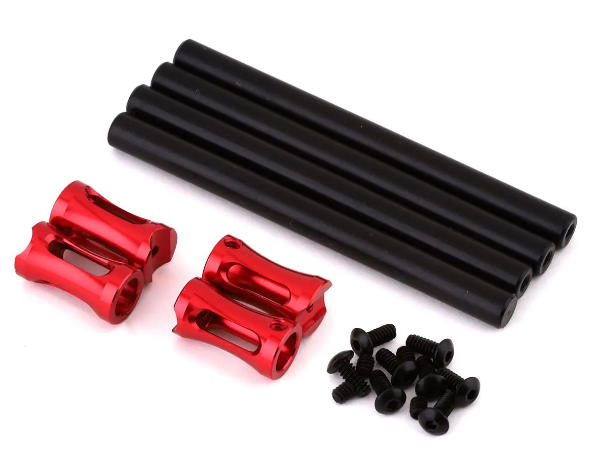 Dragrace Concepts Screw Down Body Mount Set (Red) (4) 1